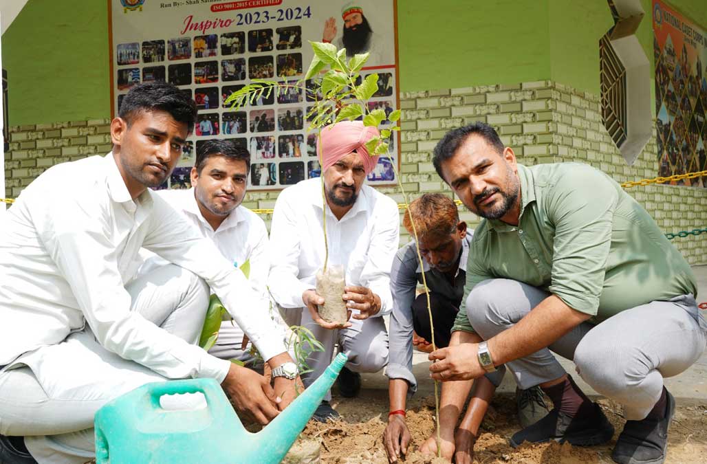 Tree plantation at Shah Satnam Ji Boys College